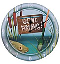 Gone Fishing Picture Clock
