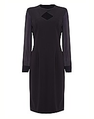 Eve Pollard Keyhole Feature Fitted Dress | Camilane
